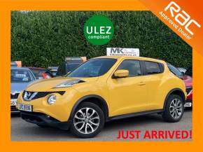 Nissan Juke 1.5 dCi Tekna 5dr LRZ8596 Hatchback Diesel Yellow at MK Car Sales Milton Keynes