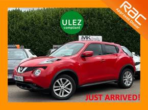 Nissan Juke 1.2 DiG-T N-Connecta 5dr FH65SHJ Hatchback Petrol Flame Red at MK Car Sales Milton Keynes