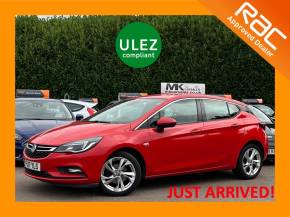 Vauxhall Astra 1.4T 16V 150 SRi 5dr Auto PJ17YLS Hatchback Petrol Power Red at MK Car Sales Milton Keynes