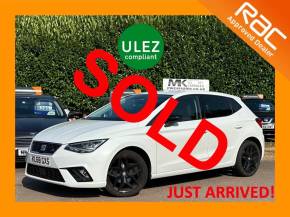 SEAT Ibiza 1.0 TSI 95 FR [EZ] 5dr KL68GXS Hatchback Petrol White at MK Car Sales Milton Keynes