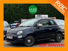 Fiat 500 1.2 Riva 3dr LF67YUS Hatchback Petrol Blue at MK Car Sales Milton Keynes