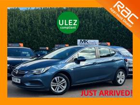 Vauxhall Astra 1.4T 16V 150 Design 5dr Auto BT66VMK Hatchback Petrol Deep Sky Blue at MK Car Sales Milton Keynes