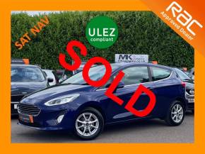 Ford Fiesta 1.1 Zetec 3dr LT67NMF Hatchback Petrol Deep Impact Blue at MK Car Sales Milton Keynes