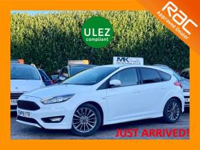 Ford Focus 1.0 EcoBoost 140 ST-Line Navigation 5dr WP18YTR Hatchback Petrol Frozen White at MK Car Sales Milton Keynes