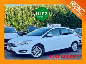 Ford Focus 1.0 EcoBoost 125 Titanium X 5dr FL67EYY Hatchback Petrol Frozen White at MK Car Sales Milton Keynes