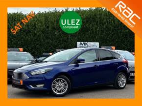 Ford Focus 1.0 EcoBoost 125 Zetec Edition 5dr CA18OVM Hatchback Petrol Deep Impact Blue at MK Car Sales Milton Keynes