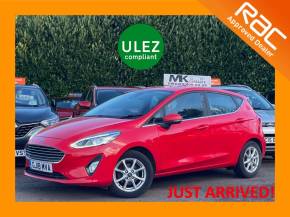 Ford Fiesta 1.0 EcoBoost Zetec 5dr GJ18MVA Hatchback Petrol Red at MK Car Sales Milton Keynes