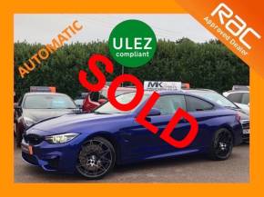 BMW M4 3.0 M4 2dr DCT [Competition Pack] KX69GYV Coupe Petrol Blue at MK Car Sales Milton Keynes