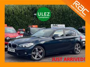 BMW 1 Series 118i [1.5] Sport 5dr [Nav] AK17WGW Hatchback Petrol Blue at MK Car Sales Milton Keynes