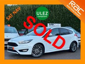 Ford Focus 1.0 EcoBoost 140 ST-Line Navigation 5dr WP18YTR Hatchback Petrol Frozen White at MK Car Sales Milton Keynes