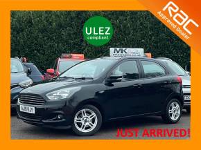 Ford Ka+ 1.2 85 Zetec 5dr AJ18KJY Hatchback Petrol Shadow Black at MK Car Sales Milton Keynes