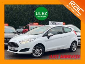 Ford Fiesta 1.0 EcoBoost Zetec 3dr BJ66ORC Hatchback Petrol Frozen White at MK Car Sales Milton Keynes