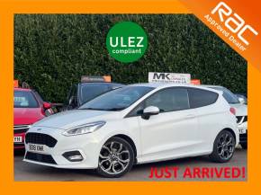 Ford Fiesta 1.0 EcoBoost ST-Line X 3dr BD18XWK Hatchback Petrol Frozen White at MK Car Sales Milton Keynes