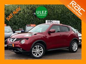 Nissan Juke 1.5 dCi N-Connecta 5dr FG68MSY Hatchback Diesel Magnetic Red at MK Car Sales Milton Keynes