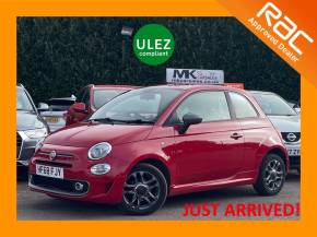 Fiat 500 1.2 S 3dr HF68FJY Hatchback Petrol Red at MK Car Sales Milton Keynes