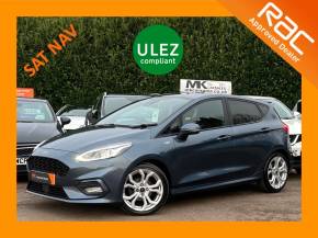 Ford Fiesta 1.0 EcoBoost 140 ST-Line 5dr BW68AYF Hatchback Petrol Chrome Blue at MK Car Sales Milton Keynes